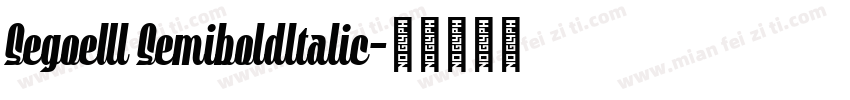 SegoeUI SemiboldItalic字体转换
